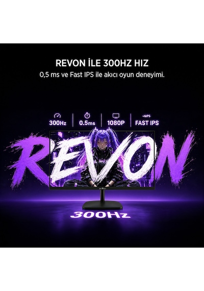 James Donkey Revon R60 24'' 300hz 0.5ms Fast Ips Gaming Monitör Ölü Pikselde Anında Değişim