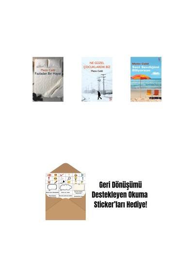 Fazladan Bir Hayat + Ne Güzel Çocuklardık Biz + Seni Sevdiğimi Biliyorsun + Okuma Sticker'ları