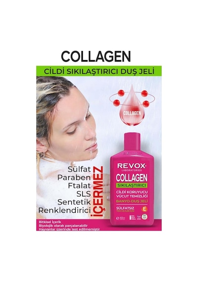 Revox Collagen Cildi Sıkılaştırıcı Sülfatsız Banyo Ve Duş Jeli 400 ML