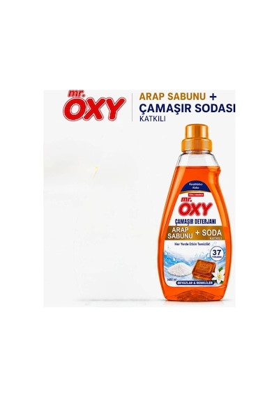 Mr Oxy Sıvı Çamaşır Deterjanı Arap Sabunu+soda Katkılı Beyazlar&renkliler 1480ml Diğer