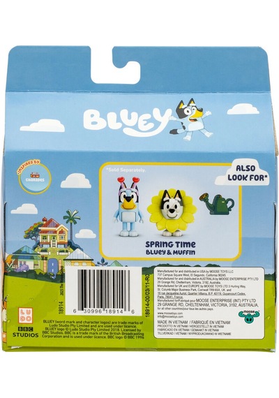 Bluey 2'li Figür Aksesuarlı Set Spring Time 18912