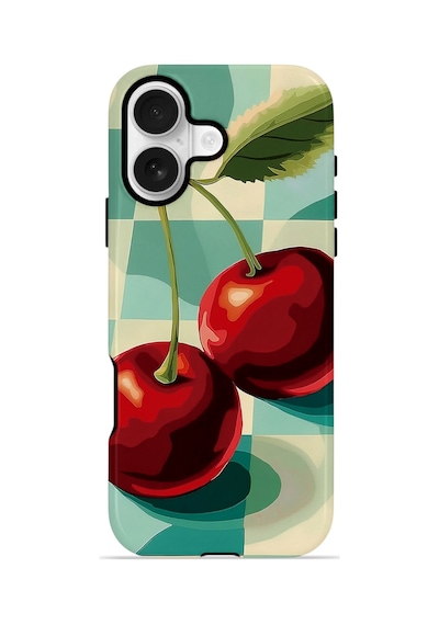 Apple iPhone Uyumlu 17 Vorian Çift Katmanlı Magsafe Kılıf Retro Cherry Pop