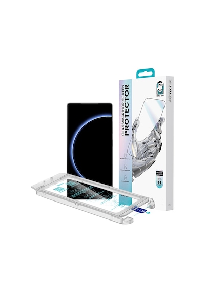 Galaxy S25 Ultra Uyumlu Benks Glass Warrior Ar Anti Reflective Ekran Koruyucu Uygulama Aparatlı
