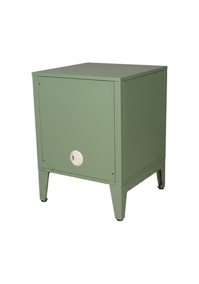 Alfafonet Ziglat Serisi Kilitli Metal Home Office Dolabı %70 Perfore Kapaklı Yeşil Ral 6018 450x600x450 Mm