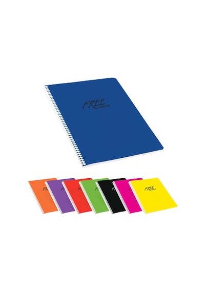 Keskin Color Spiralli Defter Free Office Plastik Kapak Kareli 60 N11.769
