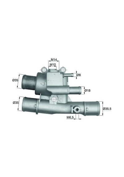 Fiat Siena Termostat 1.6 1999-2002 Mahle Tı12488