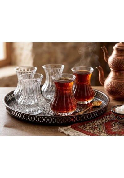 Ceren Çay Bardağı 150 Ml Beyaz