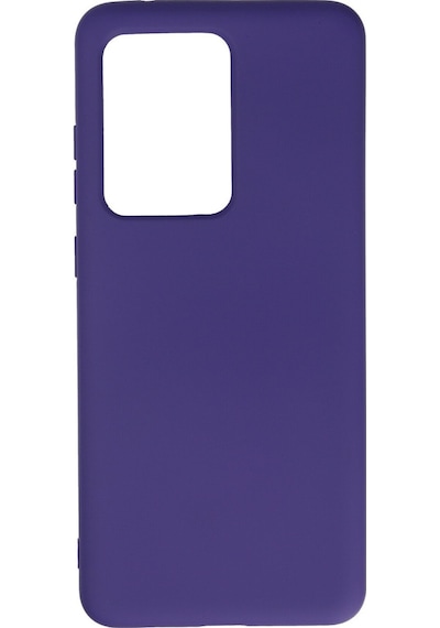 Samsung Galaxy Uyumlu   S20 Ultra Kılıf Nano İçi Kadife Silikon - Mor
