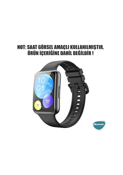 Huawei Watch Fit 2 Kordon, Silicone Sport Band Kırmızı Çok Renkli