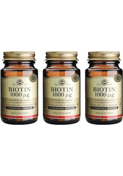 Solgar Biotin 1000 Mcg 50 Kapsül 3 Adet