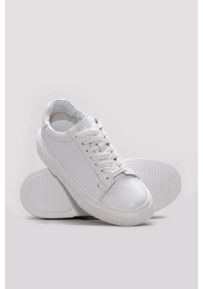Fast Step Hakiki Deri Erkek Casual Ayakkabı 216ga888 Beyaz