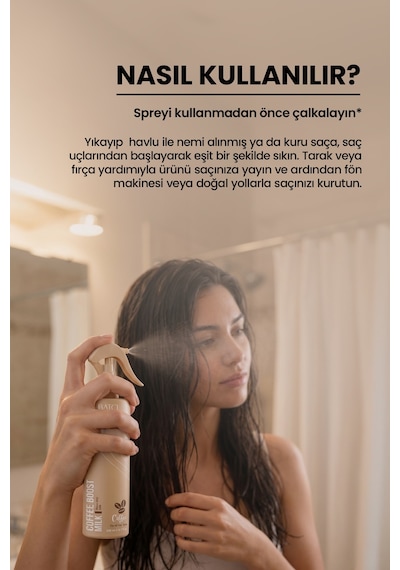 Batçı Hair Atelier Çift Fazlı Kabaran ve Elektriklenen Saçlar için Kahveli Saç Fön Sütü 200 ML
