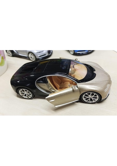 Oyuncak Metal Model Araba 1/36 Çek Bırak Bugatti Chiron Gold