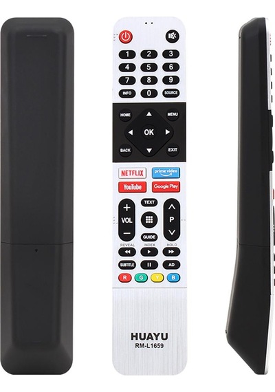 Grundig Uyumlu Led Tv Universal Kumanda RM-L1659 NETFLIX-YOUTUBE-PRIME VIDEO-GOOGLE PLAY TUŞLU