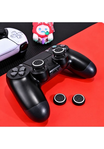 4 Adet Analog Koruyucu Silikon Kılıf Topuz Koruma Ps4 Ps5 Xbox One 360 Series Sx Switch Pro Uyumlu Beyaz