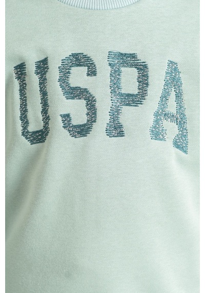 U.S. Polo Assn. Kız Çocuk Nakışlı Yeşil Uzun Kol Eşofman Takımı Us2723-c-v2 Us2723-c-v2