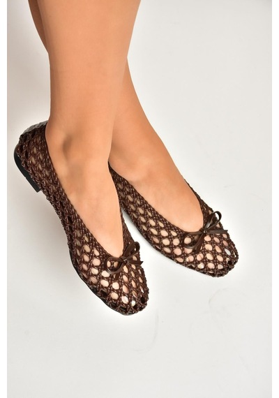 Fox Shoes Y282712509 Kahverengi Günlük Kadın Babet