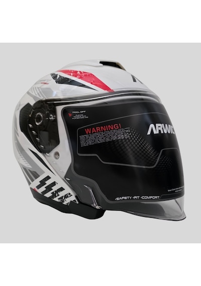 Arwic Street Model Yarım Motosiklet Kaskı Ar836 Beyaz