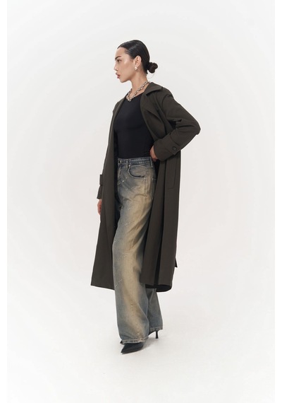 Mai Collection Mai Studios Co. Albany Antrasit Mevsimlik Trençkot Antrasit