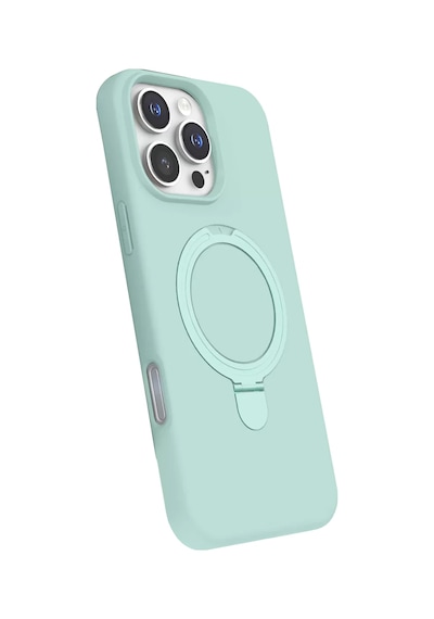Newface Apple İphone 16 Pro Max Regal Magsafe Standlı Kapak - Su Yeşili