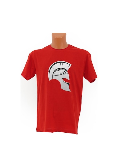 Spartan Spirit Baskılı Tişört Kırmızı