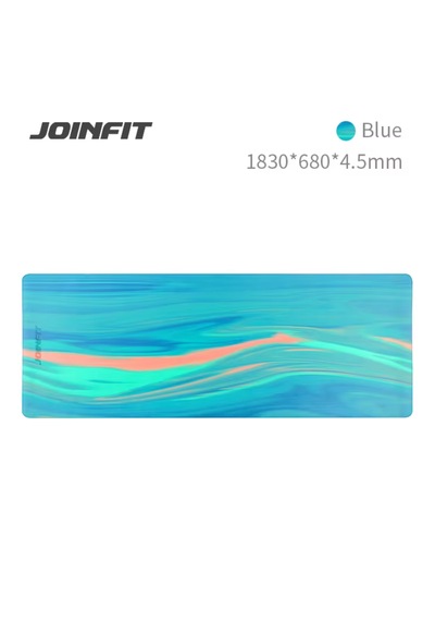 Joinfit Profesyonel Kauçuk Yoga Matı Desenli 4,5 Mm Mavi