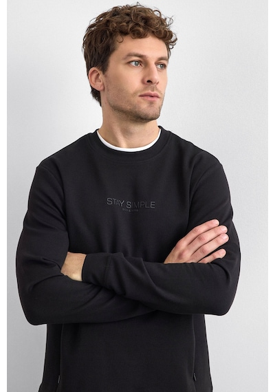 Back & Bond Erkek Sweat B35w12031 102 Siyah Siyah