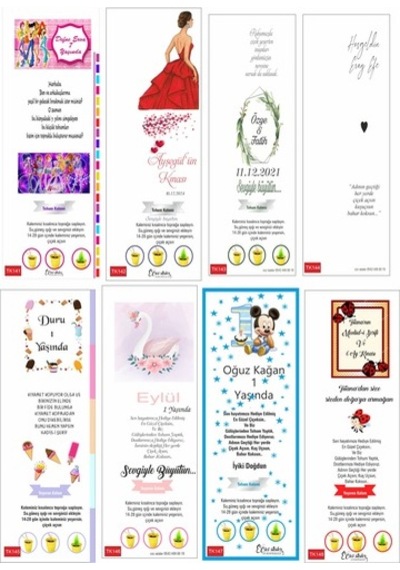 30 Adet Özel Tasarım Yeşeren Kalem+Süsleme / Düğün Bebek Hediyesi