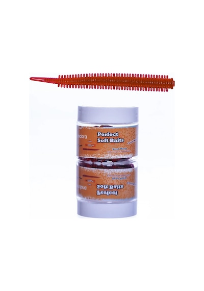 Pandora Perfect Soft Baits Sandworm 7cm Kavanozlu Lrf Silikonu Honey Shrimp