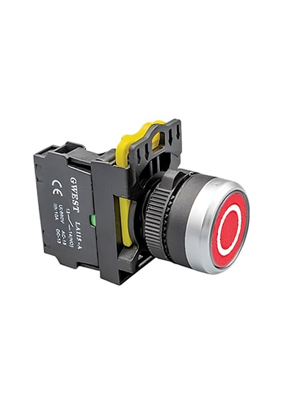 Gwest A5 - 01 22mm Yaylı Buton 1nc Kırmızı 10 Adet