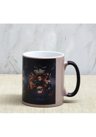 Porselen Renk Değiştiren Demon Slayer Kupa Bardak Aalk380