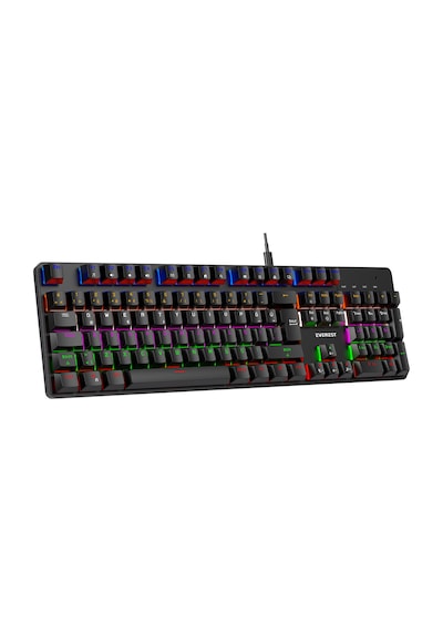 Everest Kb-mk1 Lumos Siyah Usb Rainbow Aydınlatmalı Red Switch Full Anti-ghosting Mekanik Gaming Oyuncu Klavye