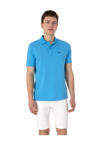 U.S. Polo Assn. Erkek Regular Fit Polo Yaka Basic T-shirt Turkuaz