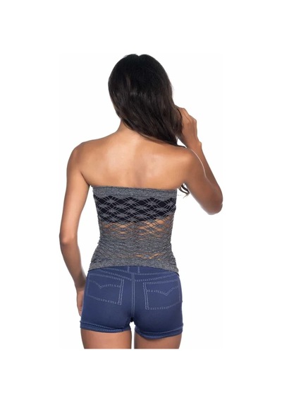 Linabloom Gri Mı 5034 Büstiyer Atlet Korse