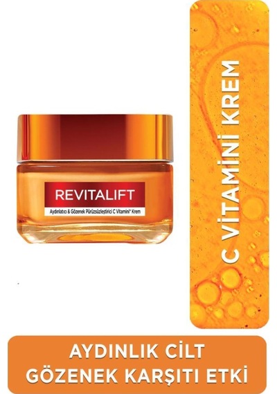 L'Oréal Paris Revitalift Clinical Aydınlatıcı ve Gözenek Pürüzsüzleştirici C Vitamini Krem 50 ML