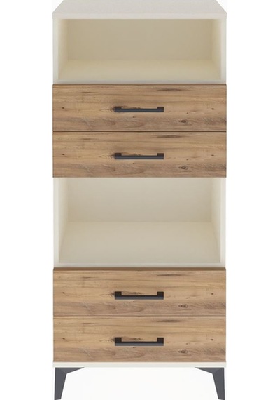 Arges Dolap 2 Raflı 4 Çekmeceli 60x30x134 Aytaşı-çam Aytaşı