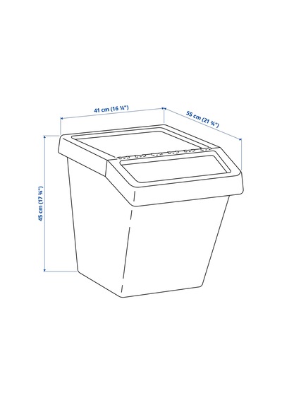 Sortera Bej 60 Lt Atık Ayırma Kutusu - 00602096 Ikea