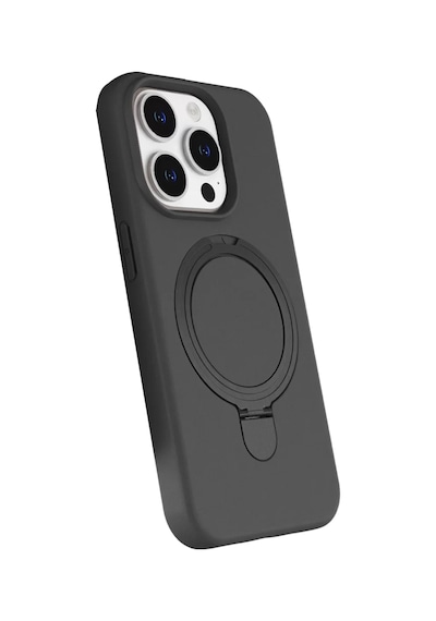 Newface Apple, Uyumlu iPhone 14 Pro Max Regal Magsafe Standlı Kapak - Titan Gri