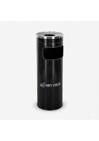 X Max Dış Mekan Küllük K-207 Metal Çöp Hazneli İzmaritlik Hey Çelik