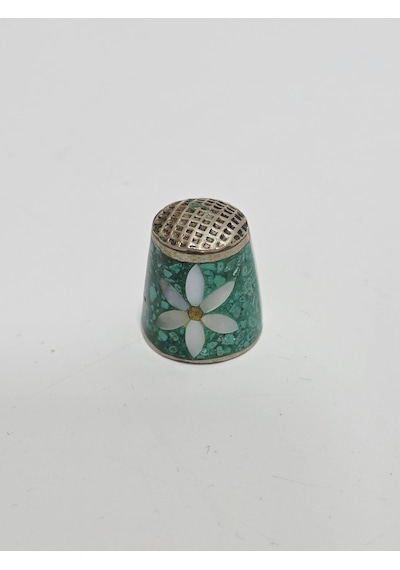 Antika Cloisonne Emaye Yüksük 21,65x19,10mm 031