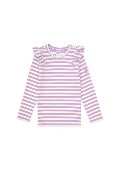 U.S. Polo Assn. Kız Çocuk Lila Çizgili Bisiklet Yaka Sweatshirt 50317983-VR034 U.S. Polo Assn. Kız Çocuk Lila Çizgili Bisiklet Yaka Sweatshirt 50317983-VR034