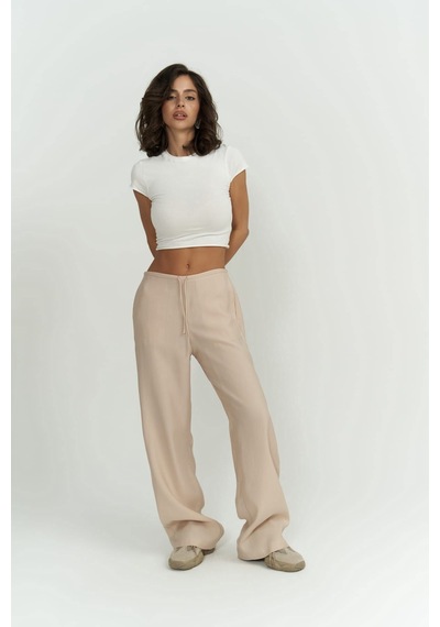 Mai Collection Mai Studios Co. Paris Bej Basic Pantolon Bej