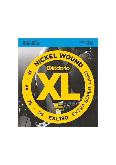 Daddarıo Exl180 Bas Gitar Tel Seti, Xl, 35-95, Long Scale, Nıckel