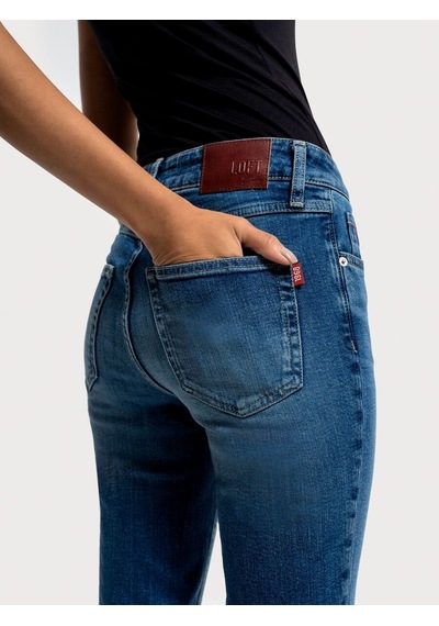 LOFT Mom Slim Fit Kadın Pantolon Lf2036263 Q1.v1 Denim