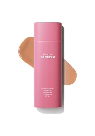 Kremi All In One Bb Cream Medium Spf 50+ Yüksek Kapatıcılık Nemlendirici Ton Eşitleyici Suya Dayanıklı 50 Ml 0