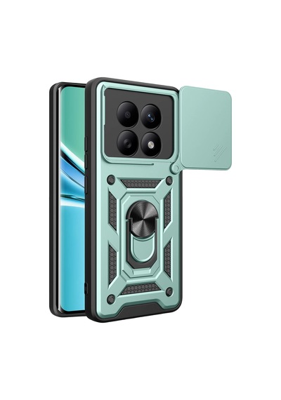 Flzdgnkr Newface Xiaomi Redmi Note 15 4g Pars Lens Yüzüklü Silikon - Yeşil
