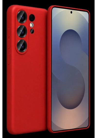 Samsung Galaxy S26 Ultra Nano İçi Kadife Silikon - Kırmızı
