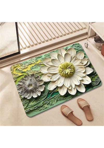Banyo Paspası 40 X 60 Cm Kaymaz Hızlı Kuruyan Emici Zemin Paspası 3d Çiçek Desenli Banyo Duş Girişi, Küvet Ve Lavabo İçin Su Geçirmez Kaymaz Çiçekli Banyo Paspası Karışık-çok Renkli Banyo Paspası 40 X 60 Cm Kaymaz Hızlı Kuruyan Emici Zemin Paspası 3d Çiçek Desenli Banyo Duş Girişi, Küvet Ve Lavabo İçin Su Geçirmez Kaymaz Çiçekli Banyo Paspası Karışık-çok Renkli