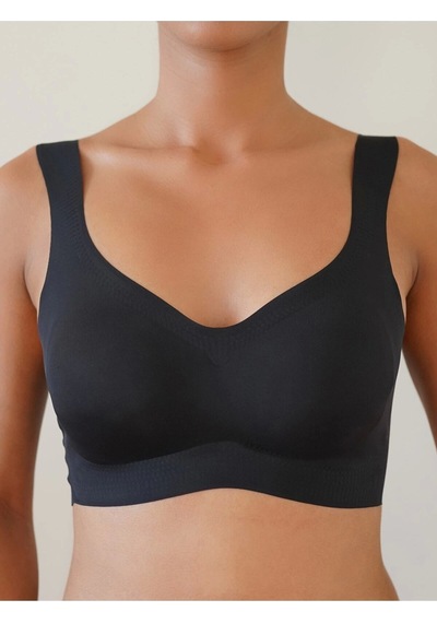F.K Fk Lazer Kesim Pedli Seamless Bralet Sütyen Siyah Siyah