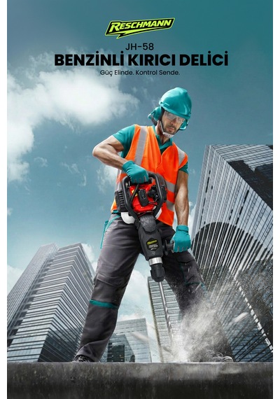 Reschmann R-JH-58 32.7CC 30J 028-RE0031 Sds Plus Profesyonel Benzinli Kırıcı Delici Hilti